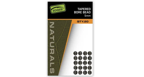 FOX - Nárazové guličky Edges Naturals Tapered Bore Bead 5 mm 20 ks