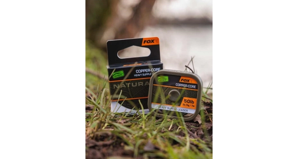 FOX - Náväzcová šnúra Edges Naturals Copper Core 50 lb 7 m