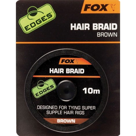 FOX - Náväzcová šnúrka Edges Hair Braid Brown 10 m