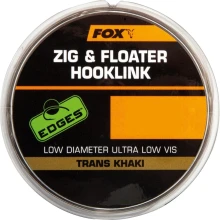 FOX - Náväzcový vlasec Edges Zig & Floater Hooklink Trans Khaki 0,26 mm 4,53 kg 100 m