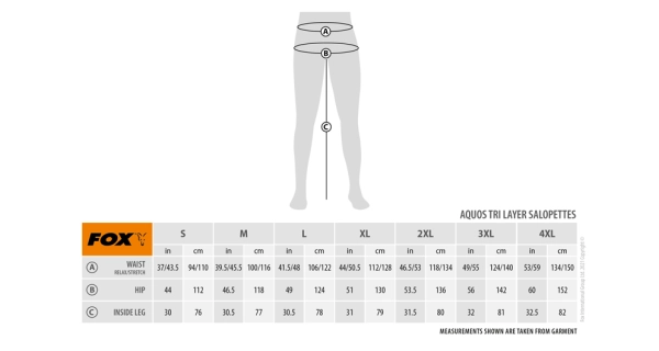 FOX - Nohavice Aquos Tri Layer Salopettes veľ. 3XL