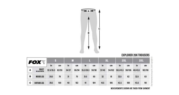 FOX - Nohavice Explorer 20K Trouser veľ. 2XL