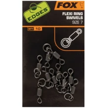 FOX - Obratlík Edges Flexi Ring Swivels veľ. 10 10 ks