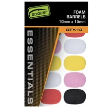FOX - Penové valčeky Edges Essentrials Foam Barrels Mixed Colour 10x15 mm 10 ks
