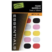 FOX - Penové valčeky Edges Essentrials Foam Barrels Mixed Colour 7x12 mm 10 ks