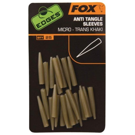 FOX - Prevleky Edges Anti Tangle Sleeves Khaki - Micro 2 cm 25 ks