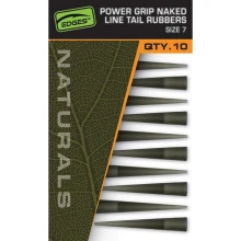 FOX - Prevleky Edges Naturals Power Grip Naked Line Tail Rubbers veľ. 7 10 ks