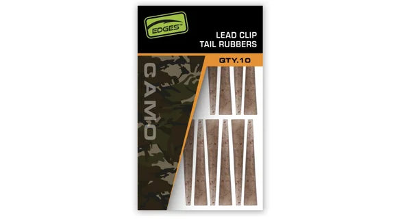 FOX - Prevleky na závesky Edges Camo Lead Clip Tail Rubbers 10 ks