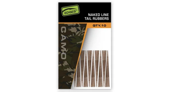 FOX - Prevleky na závesky Edges Camo Naked Line Tail Rubbers 10 ks