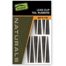 FOX - Prevleky na závesky Edges Naturals Lead Clip Tail Rubbers 10 ks