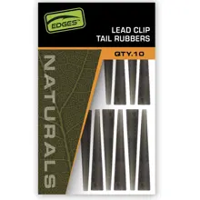 FOX - Prevleky na závesky Edges Naturals Lead Clip Tail Rubbers 10 ks