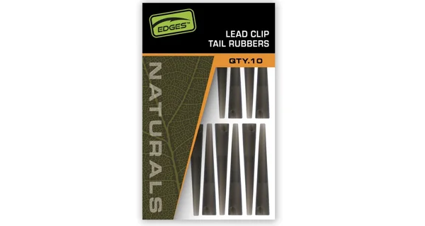 FOX - Prevleky na závesky Edges Naturals Lead Clip Tail Rubbers 10 ks