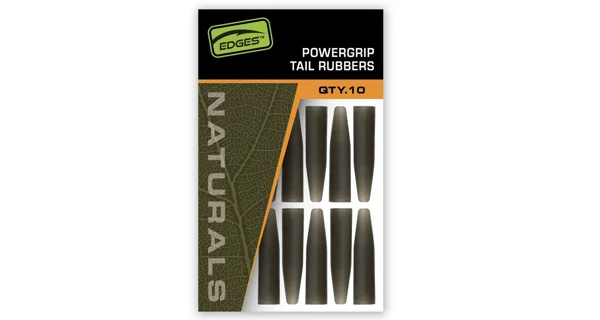 FOX - Prevleky na závesky Edges Naturals Powergrip Tail Rubbers 10 ks