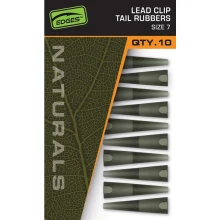 FOX - Prevleky Naturals Lead Clips Tail Rubbers veľ. 7 10 ks