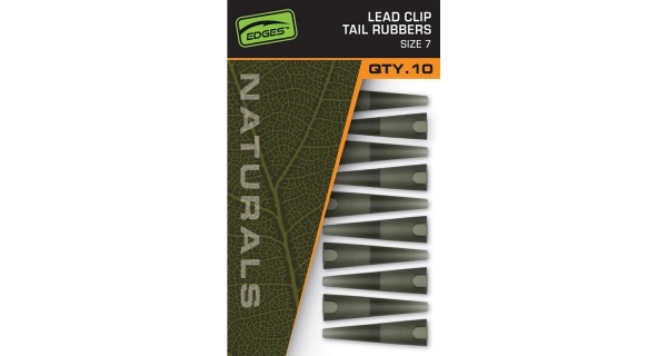 FOX - Prevleky Naturals Lead Clips Tail Rubbers veľ. 7 10 ks