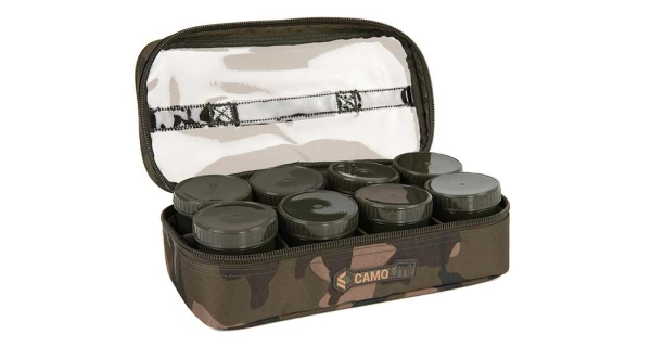 FOX - Puzdro na nástrahy Camolite 12 Pot Hookbait Case