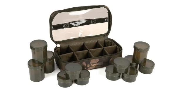 FOX - Puzdro na nástrahy Camolite 12 Pot Hookbait Case
