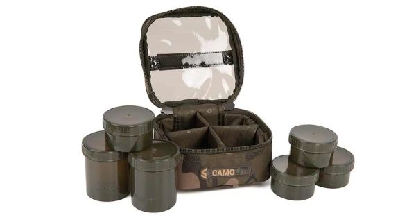 FOX - Puzdro na nástrahy Camolite 6 Pot Hookbait Case