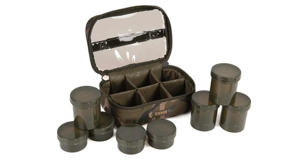 FOX - Puzdro na nástrahy Camolite 8 Pot Hookbait Case