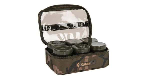 FOX - Puzdro na nástrahy Camolite 8 Pot Hookbait Case