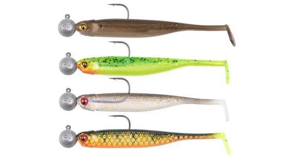 FOX RAGE - Gumová nástraha Mini Tiddler Mixed Color Packs Loaded 7 cm 4 ks