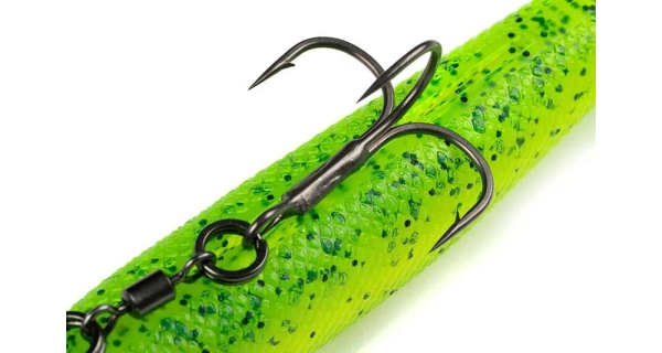 FOX RAGE - Gumová nástraha Pelagic Ready Rig Slick Finesse Lemon Tiger 21 cm 60 g