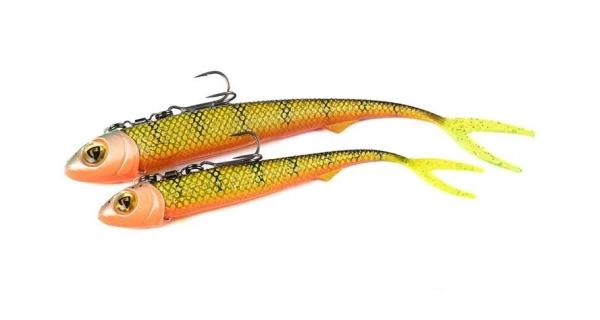 FOX RAGE - Gumová nástraha Pelagic Ready Rig Slick Finesse Natural Perch 21 cm 60 g