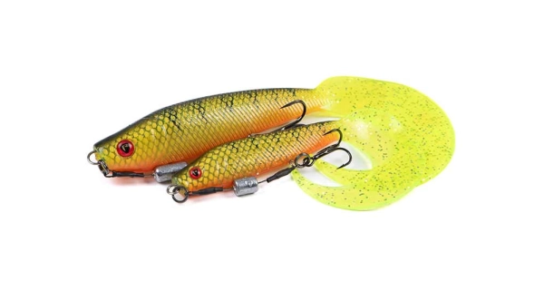 FOX RAGE - Gumová nástraha Pre Grub Loaded 12 cm Natural Perch
