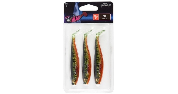 FOX RAGE - Gumová nástraha Pre Shad Single Colour Packs UV 10 cm Pike 3 ks