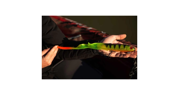 FOX RAGE - Gumová nástraha Slick Eel Loaded UV Hot Olive veľ. 3/0 35 cm