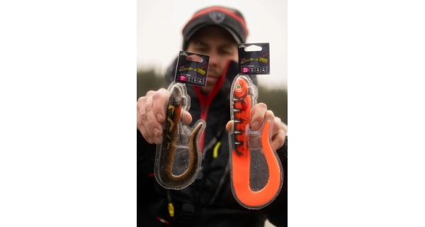 FOX RAGE - Gumová nástraha Slick Eel UV Hot Olive veľ. 1/0 28 cm