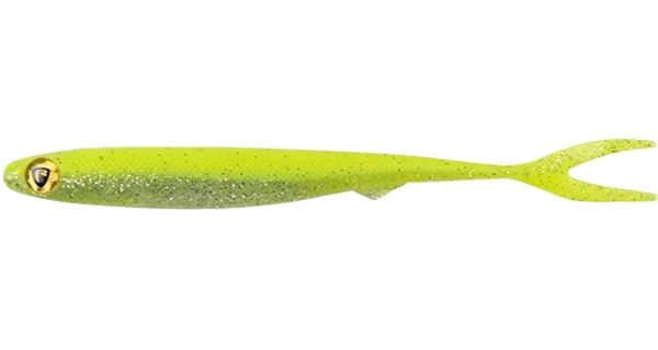 FOX RAGE - Gumová nástraha Slick Finesse Super Soft UV Chartreuse Ayu 13 cm