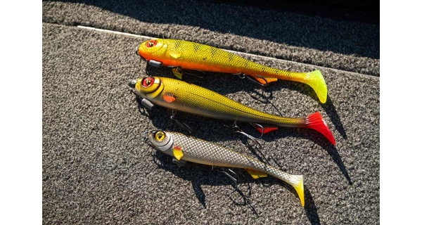 FOX RAGE - Gumová nástraha Super Slick Shad Loaded UV Silver Ghost 23 cm