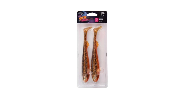FOX RAGE - Gumová nástraha Super Slick Shad UV Goldie 23 cm 2 ks