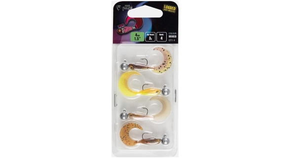 FOX RAGE - Gumová nástraha Ultra UV Micro Grub Tail Loaded Lure 4 cm 4 ks