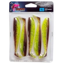 FOX RAGE - Gumová nástraha Zander Pro Shad Ultra UV Single Color Packs Green Pumpkin 12 cm 5 ks