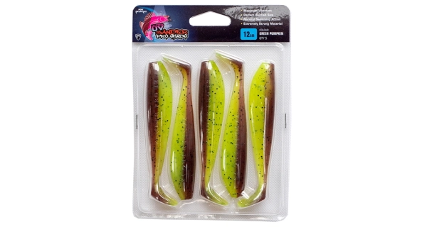 FOX RAGE - Gumová nástraha Zander Pro Shad Ultra UV Single Color Packs Green Pumpkin 7,5 cm 5 ks