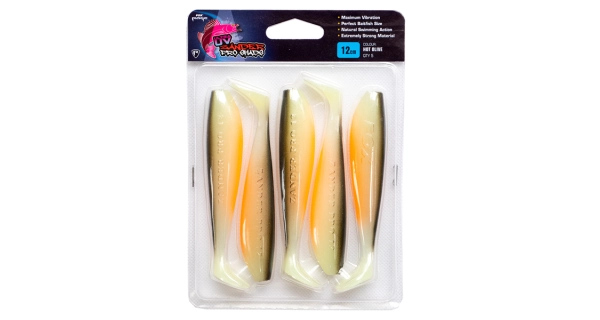FOX RAGE - Gumová nástraha Zander Pro Shad Ultra UV Single Color Packs Hot Olive 12 cm 5 ks