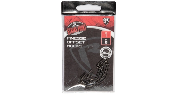 FOX RAGE - Háčiky Strike Point Finesse Offset Hooks veľ. 1/0 10 ks