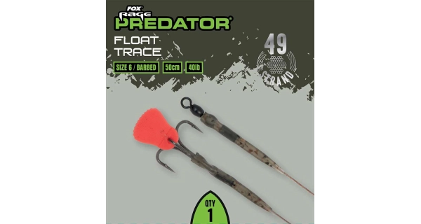 FOX RAGE - Hotový náväzec Float Trace 40 lb veľ. 6