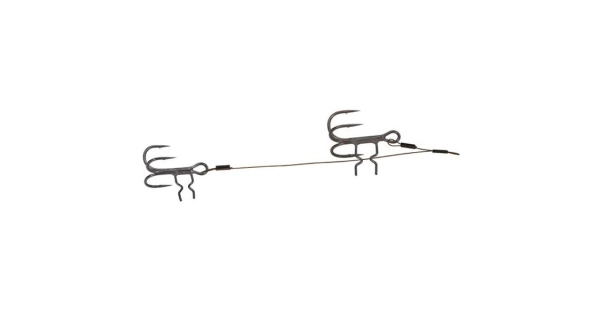 FOX RAGE - Hotový náväzec Strike Point Double Stinger 18 kg veľ. 1 a 2 13 cm 6 cm 2 ks