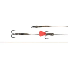 FOX RAGE - Hotový náväzec Twin Treble Trace Barbed 40 lb veľ. 4