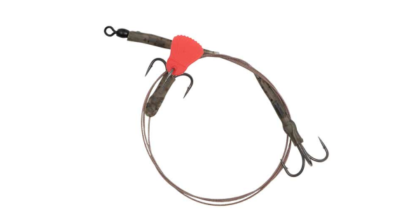 FOX RAGE - Hotový náväzec Twin Treble Trace Barbed 40 lb veľ. 8