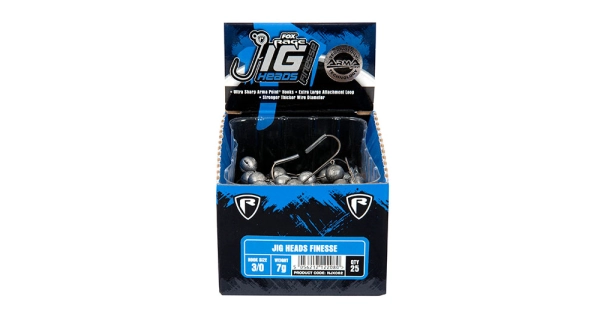 FOX RAGE - Jigová hlava Finesse Jig Heads 3 ks 5 g veľ. 3/0