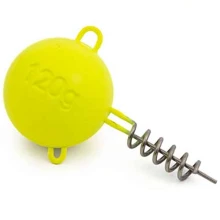 FOX RAGE - Jigová hlava Palagic Screws UV Yellow 120 g 12 ks