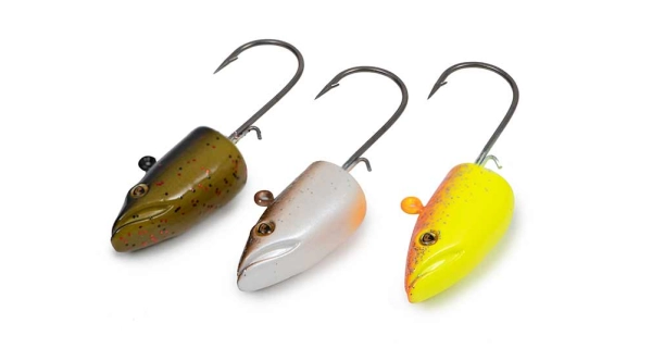 FOX RAGE - Jigová hlavička Eel Head Natural veľ. 2/0 7 g 4 ks