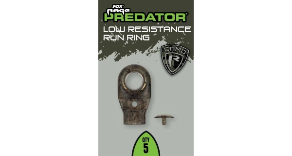 FOX RAGE - Krúžky a štipce Camo Low Resistance Run Ring 5 ks
