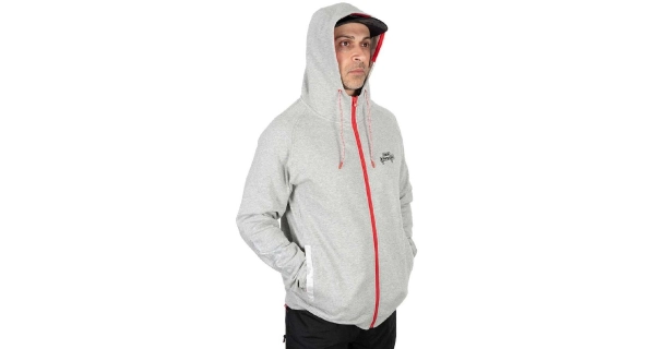 FOX RAGE - Mikina Voyager Hoody svetlo šedá veľ. M