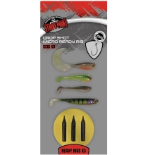 FOX RAGE - Montáž Drop Shot Micro Ready Rig veľ. 6 3 ks