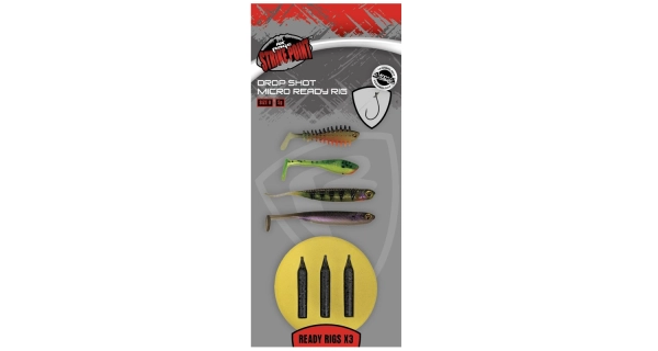 FOX RAGE - Montáž Drop Shot Micro Ready Rig veľ. 8 3 ks